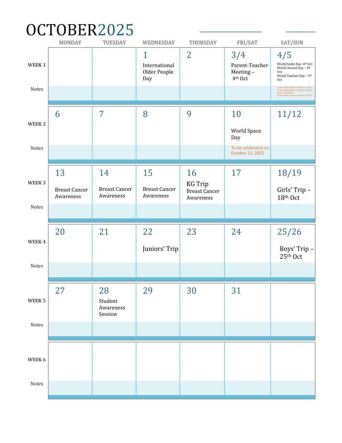 Academic Calendar – ALITQAN AMERICAN SCHOOL